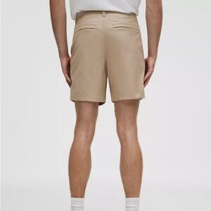 lululemon athletica Men's Beige Flat Front Shorts